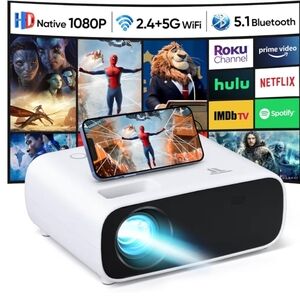 Projector with WiFi and Bluetooth